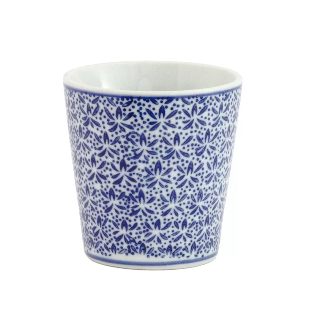 Ceramic Tumbler - Fields Blue & White - Ceramic