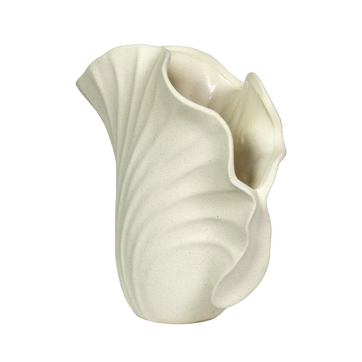 Ceramic Vase - Abstract Shell 21cm - Ceramic