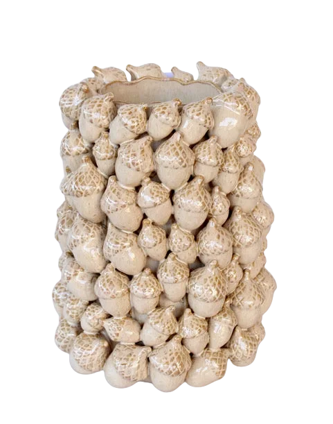 Ceramic Vase - Acorns Galore - Ceramic