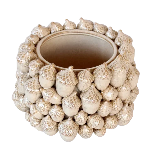 Ceramic Vase - Acorns Galore Short - Ceramic