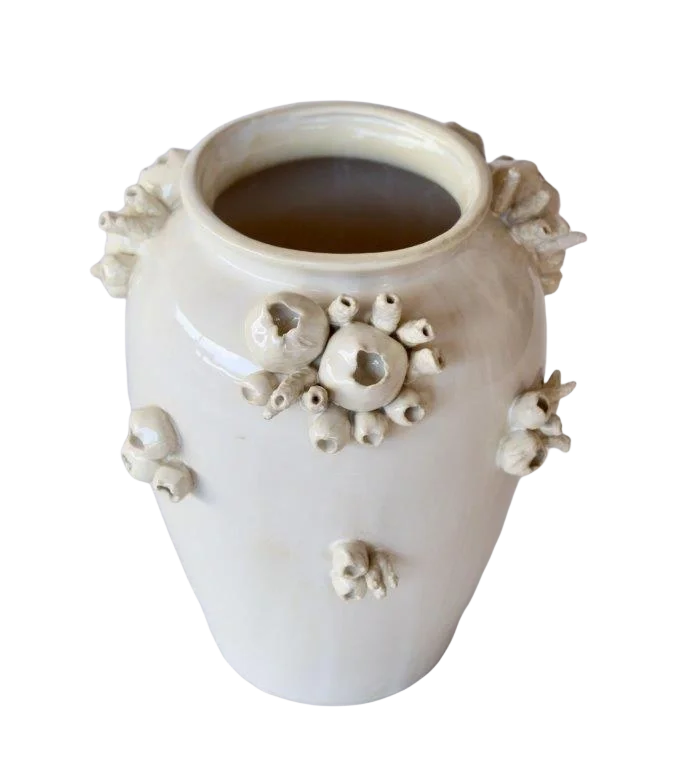 Ceramic Vase - Barnacles Off White - Ceramic