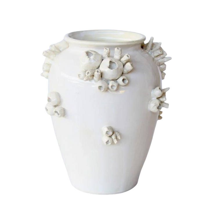 Ceramic Vase - Barnacles Off White - Ceramic
