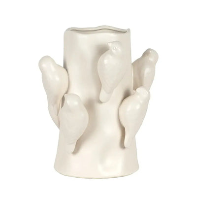 Ceramic Vase - Birds 23cm - Ceramic