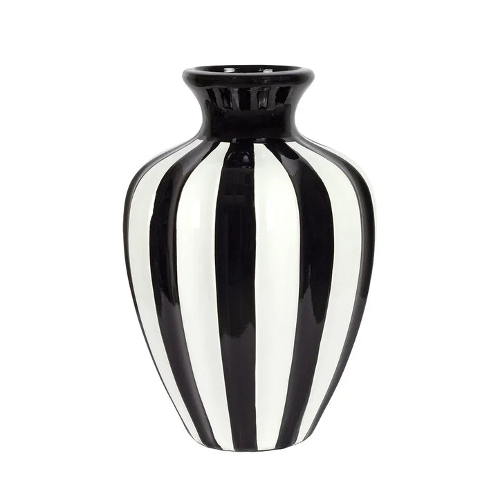 Ceramic Vase - Black &amp; White 25.5cm - Ceramic