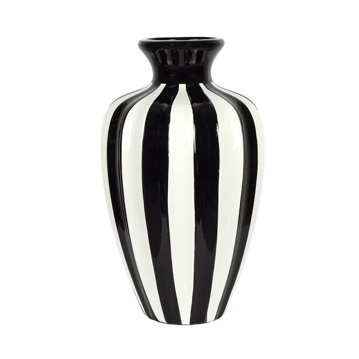 Ceramic Vase - Black &amp; White 32.5cm - Ceramic