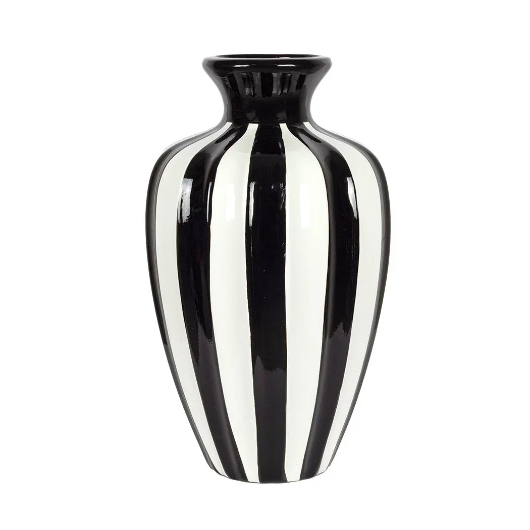 Ceramic Vase - Black &amp; White 32.5cm - Ceramic