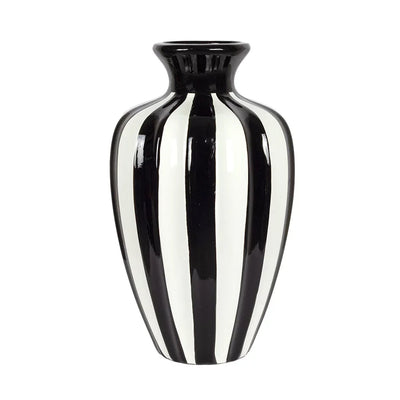 Ceramic Vase - Black & White 32.5cm - Ceramic