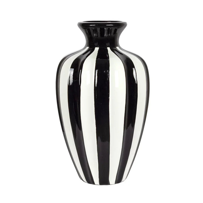 Ceramic Vase - Black & White 32.5cm - Ceramic