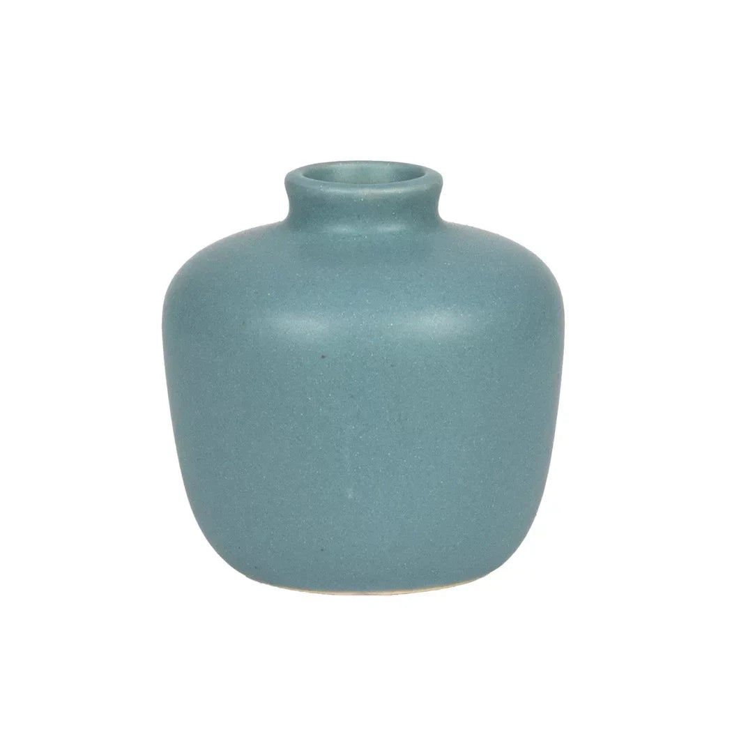 Ceramic Vase - Blue Pastel Posy 8cm - Ceramic