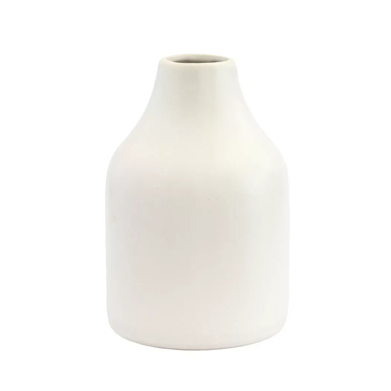 Ceramic Vase - Contemporary White 14.5cm - Ceramic