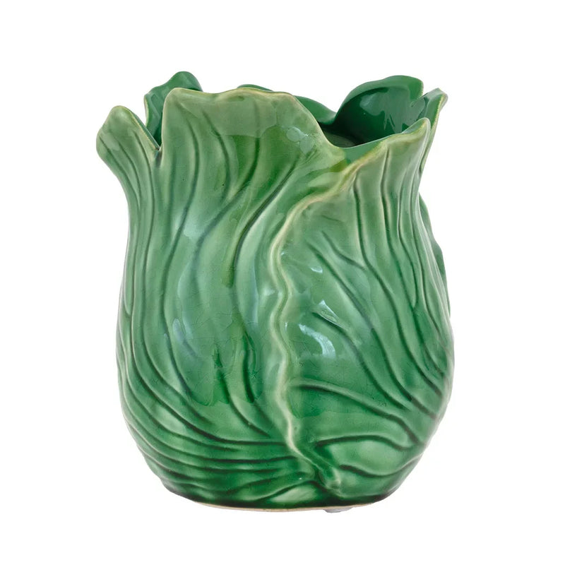 Ceramic Vase - Green Cabbage 19.5cm - Ceramic