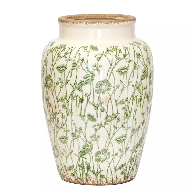 Ceramic Vase - Greens 26cm - Ceramic