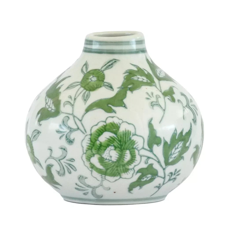Ceramic Vase - Greens Short 10cm - Ceramic