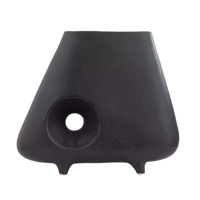 Ceramic Vase - Holed Black 28cm - Ceramic