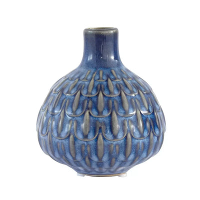 Ceramic Vase - Mini Blue Cascade - Ceramic