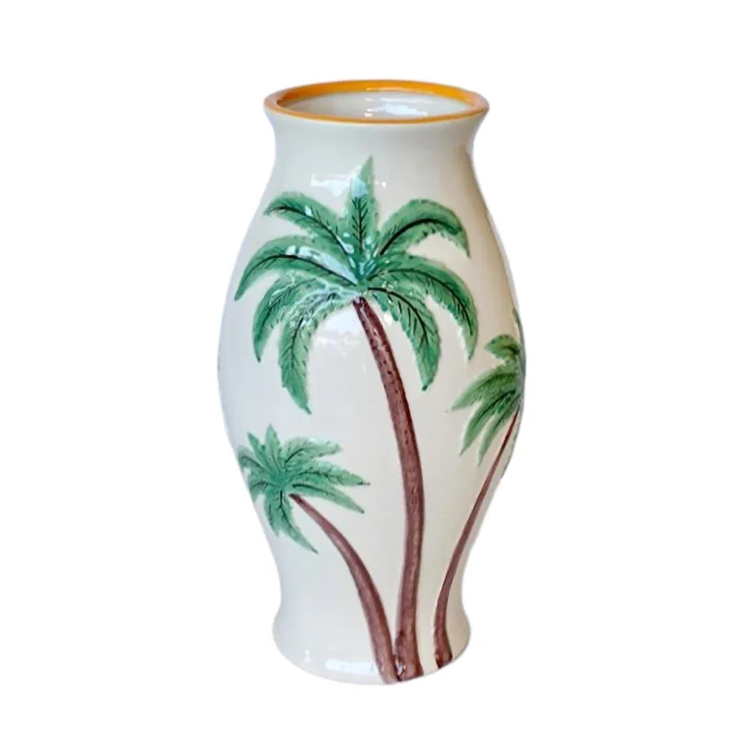 Ceramic Vase - Palm Trees 39cm - Ceramic