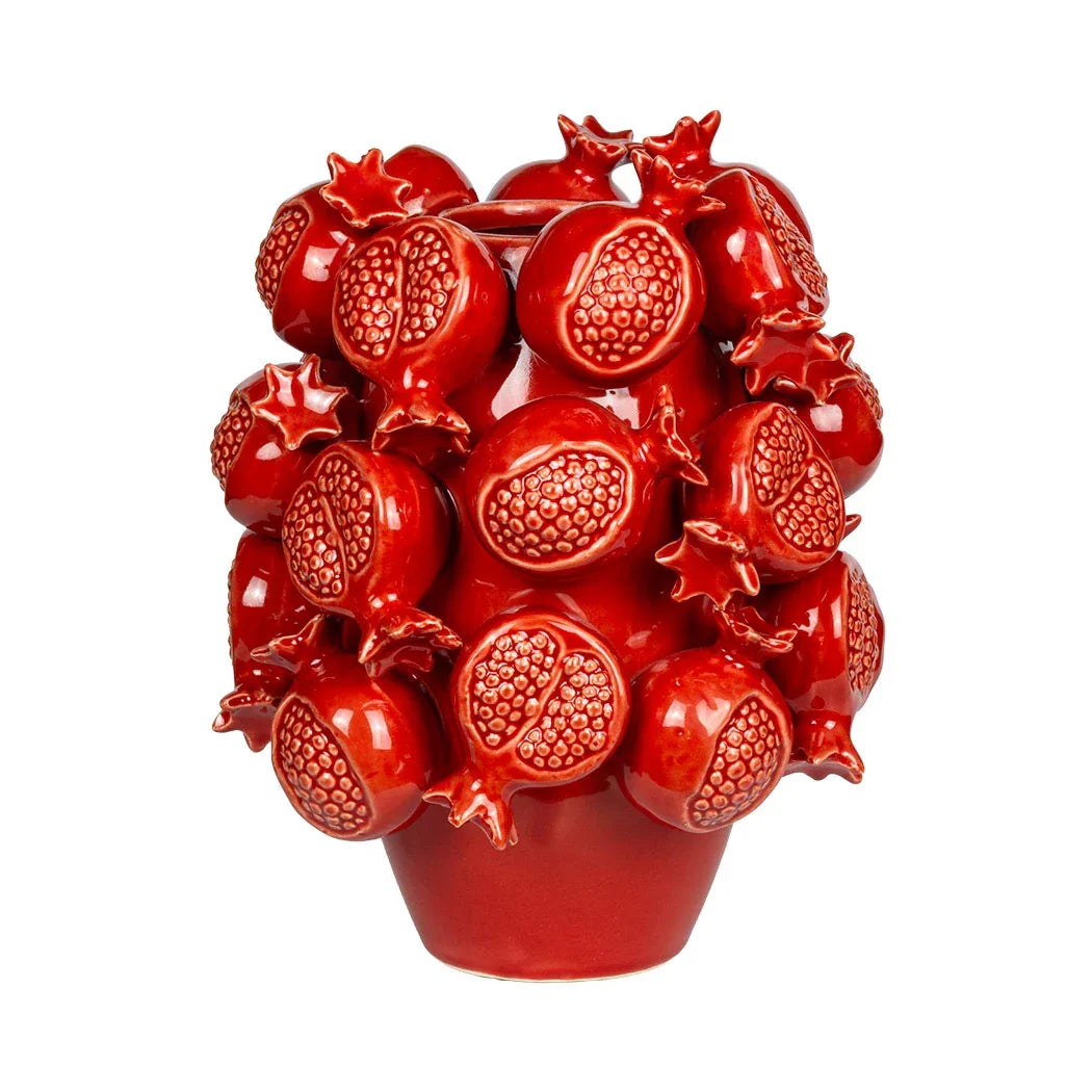 Ceramic Vase - Pomegranates 26cm - Ceramic