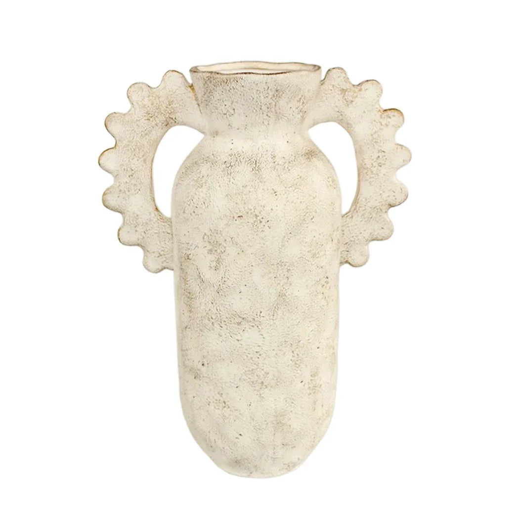 Ceramic Vase - Ruffled Handles 36cm - Ceramic