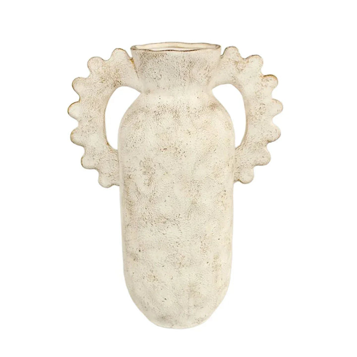 Ceramic Vase - Ruffled Handles 36cm - Ceramic