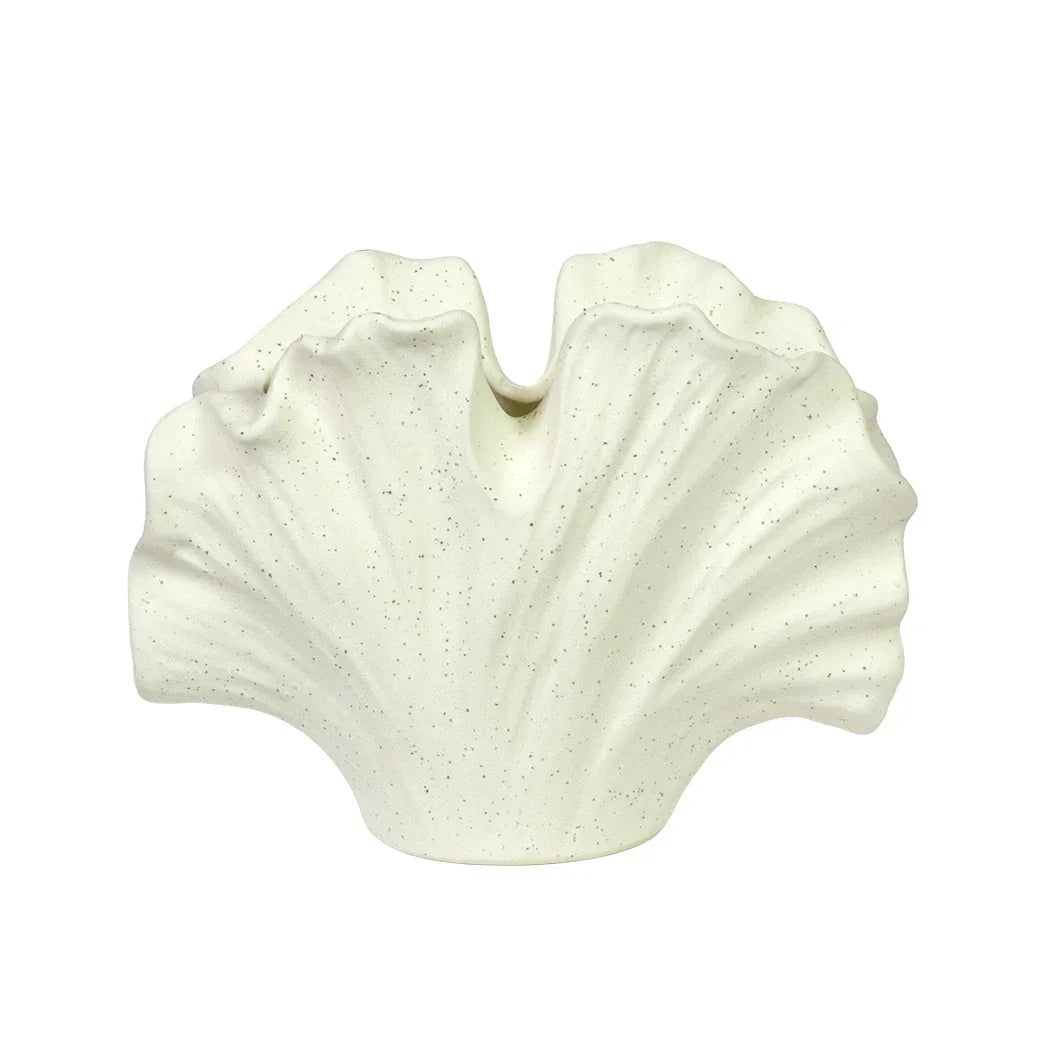 Ceramic Vase - Small Shell 14cm - Ceramic