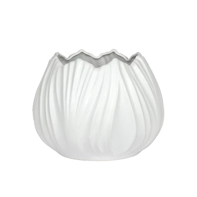Ceramic Vase - White Pod 16.5cm - Ceramic