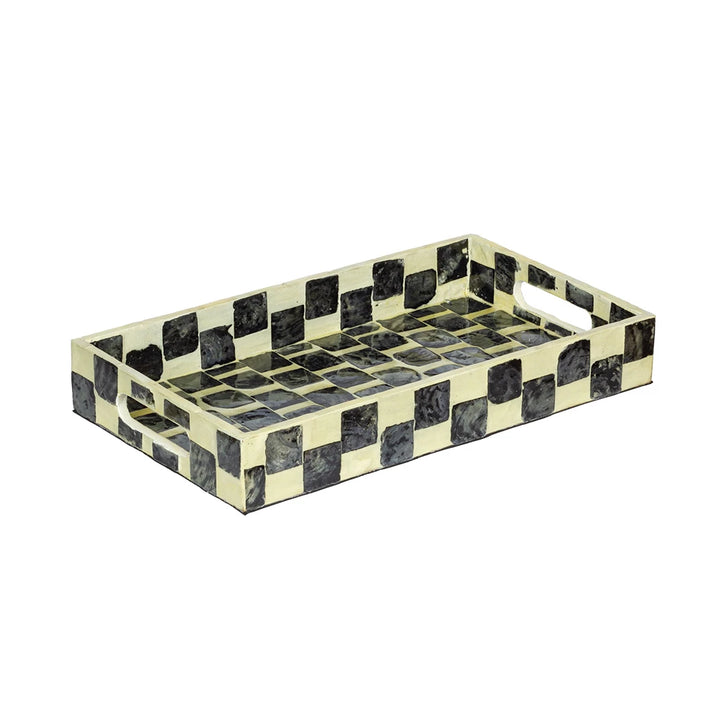 Tray - Checkered Capiz