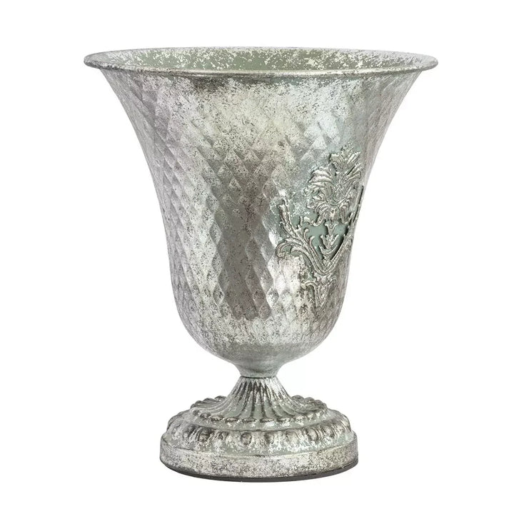 Classic Vase - Flared Silver 25cm - Iron