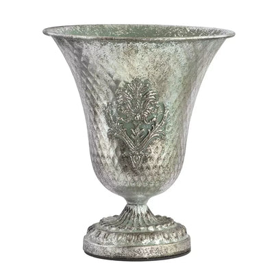 Classic Vase - Flared Silver 25cm - Iron
