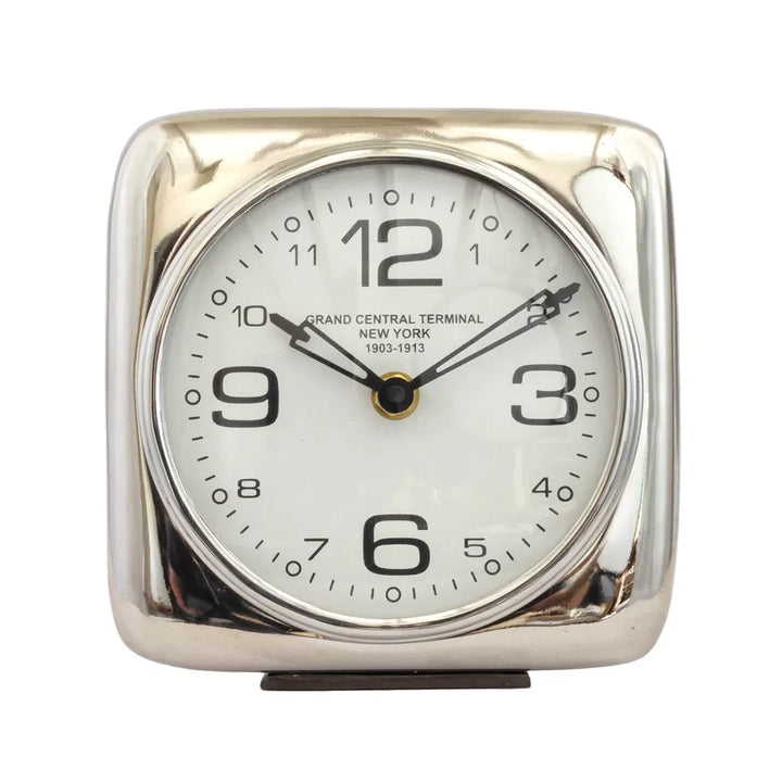 Clock - Old School Block - Pewter