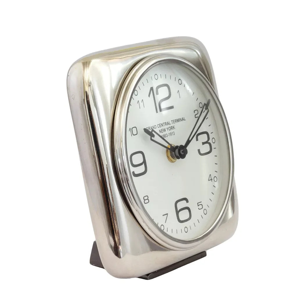 Clock - Old School Block - Pewter