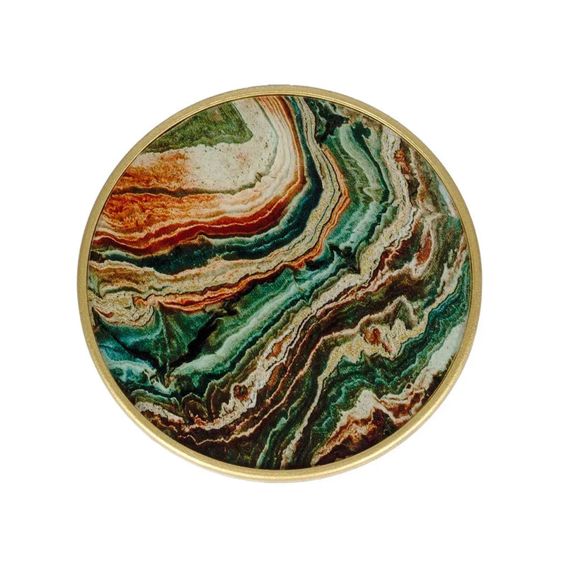 Coaster Set of 6 - Flowing Sands - Pewter