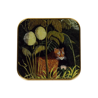 Coaster Set of 6 - Jungle Tiger - Pewter