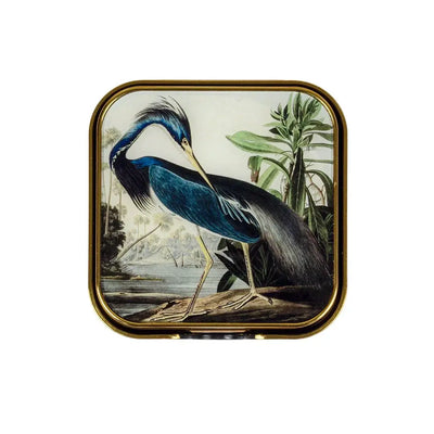 Coaster Set of 6 - River Heron - Pewter