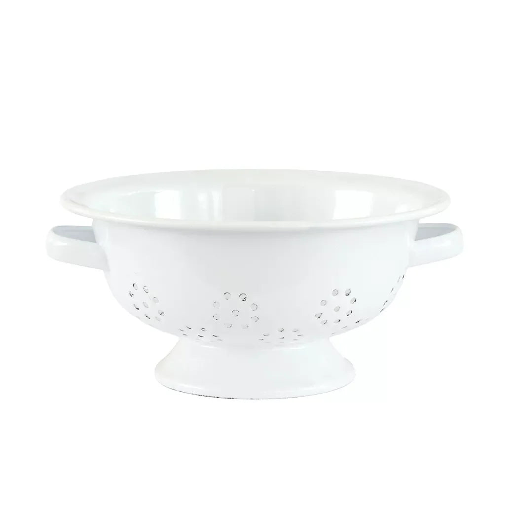 Colander - White Enamel