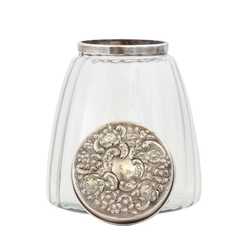 Cookie Jar - Silver Vintage - Pewter