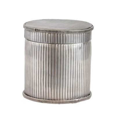 Cotton Box - Silver Lines - Pewter