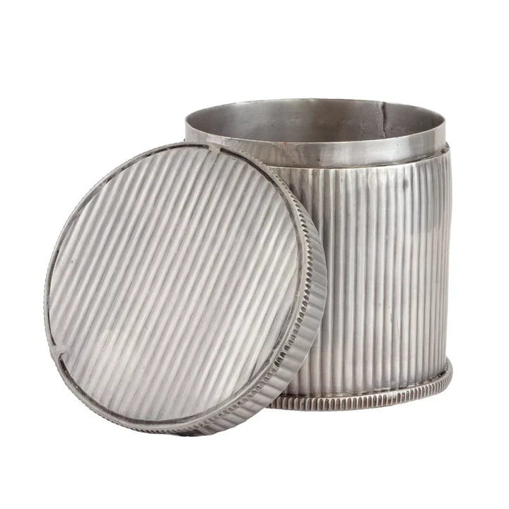 Cotton Box - Silver Lines - Pewter