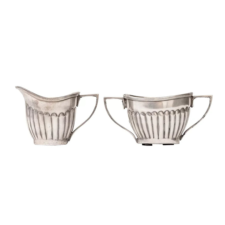 Creamer Set - Silver Lines - Pewter