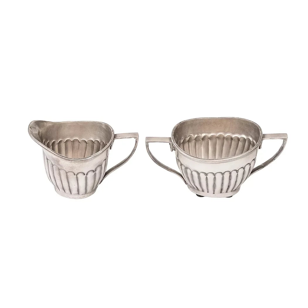 Creamer Set - Silver Lines - Pewter