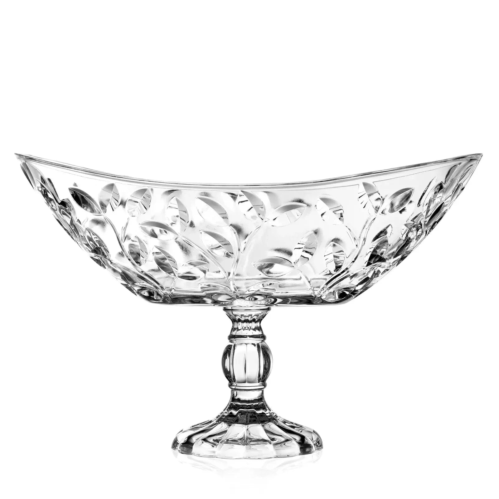 Crystal Bowl - Majestic Centerpiece Elevated - Glass /