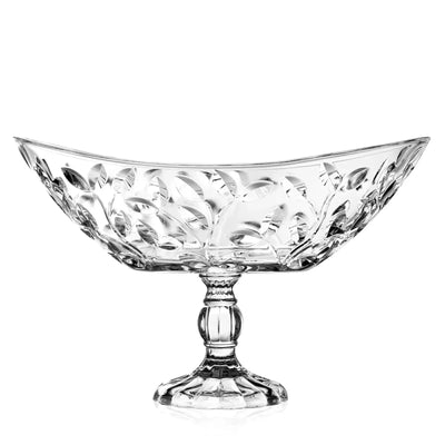 Crystal Bowl - Majestic Centerpiece Elevated - Glass /