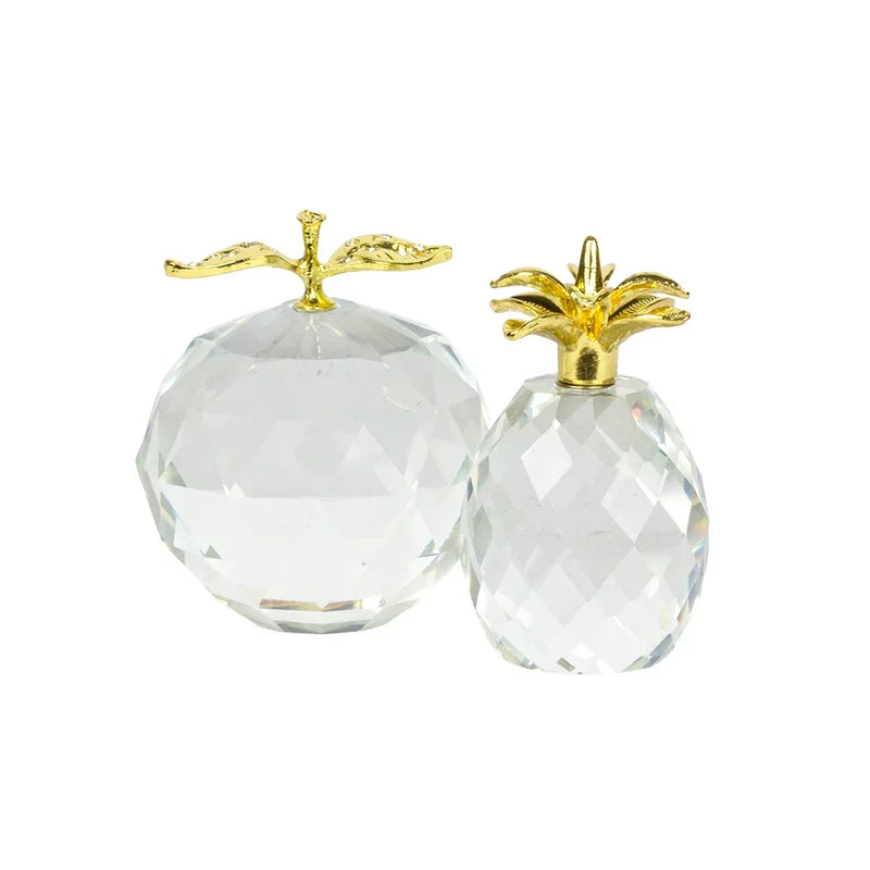 Crystal Ornament - Mini Apple - Glass / Crystal