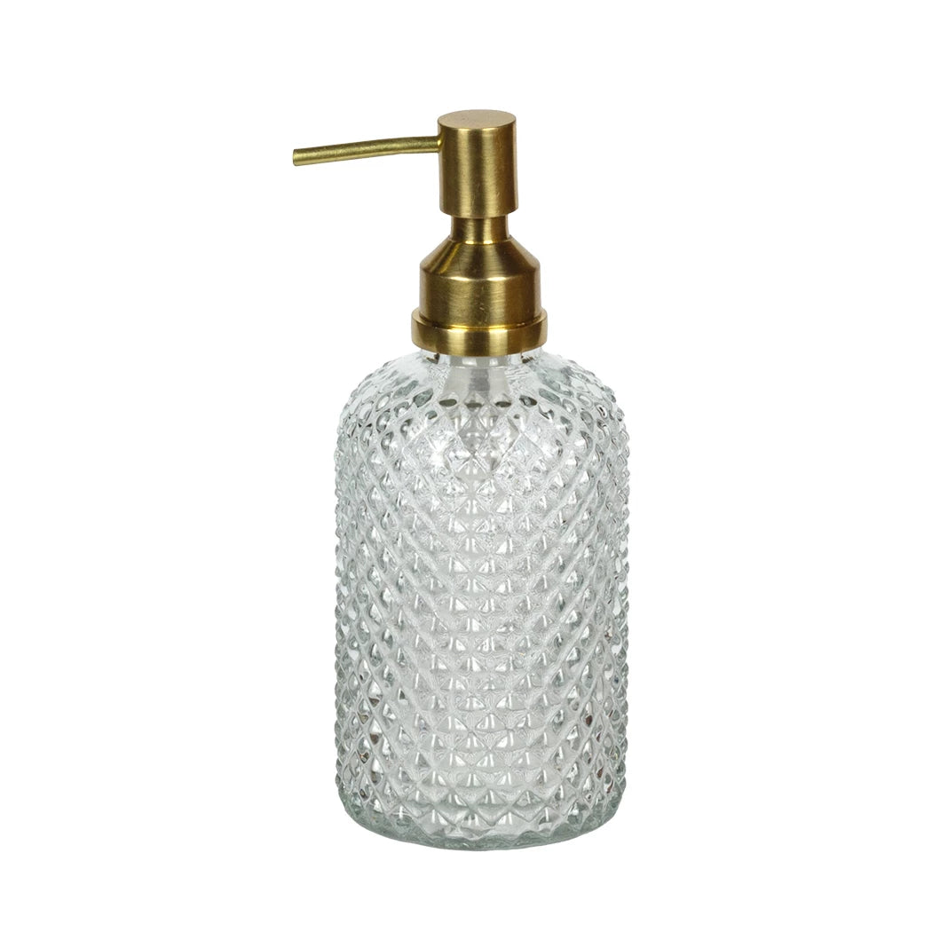 Dispenser - Diamond Mesh Brass
