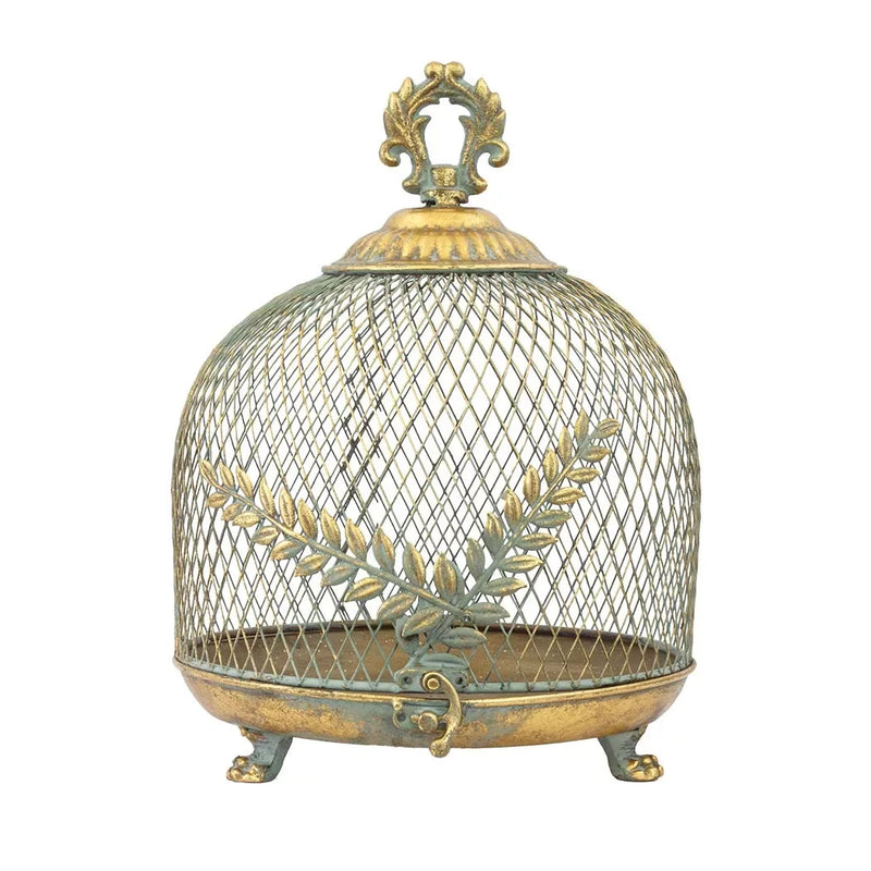 Dome - Gold Metal Fern 28cm - Iron