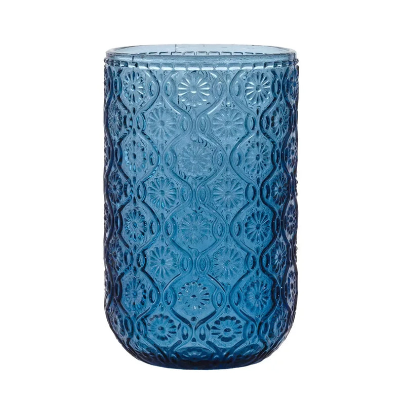 Drinking Glass - Moroccan Blue 360ml - Glass / Crystal