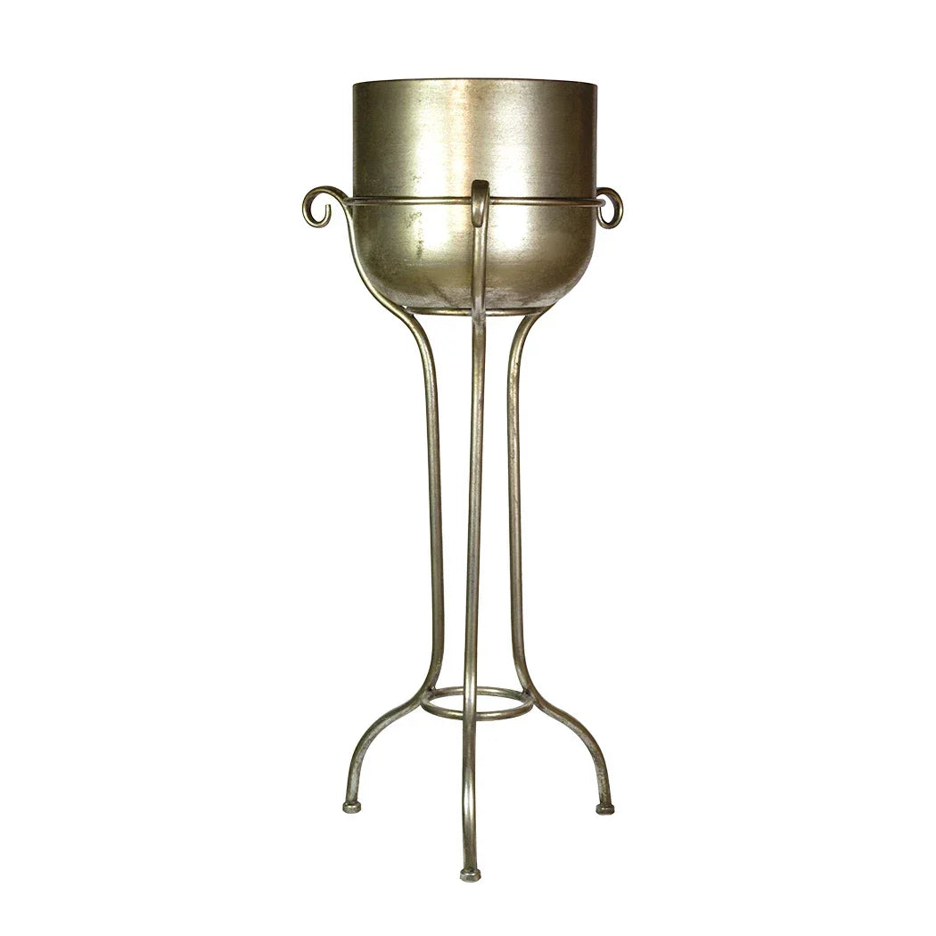 Elevated Bucket - Vintage Silver - Iron