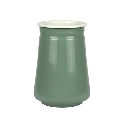 Enamel Canister - Duckegg & Cream 15.5cm - Enamel