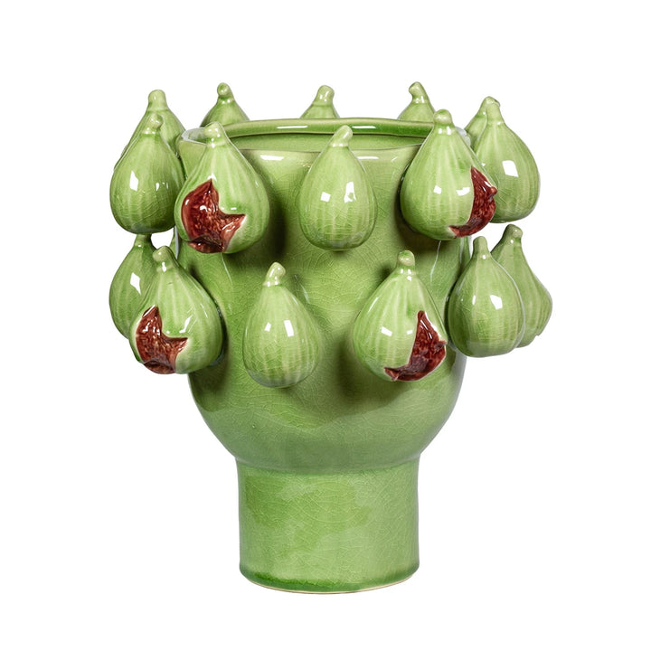 Ceramic Vase - Figs Light Green