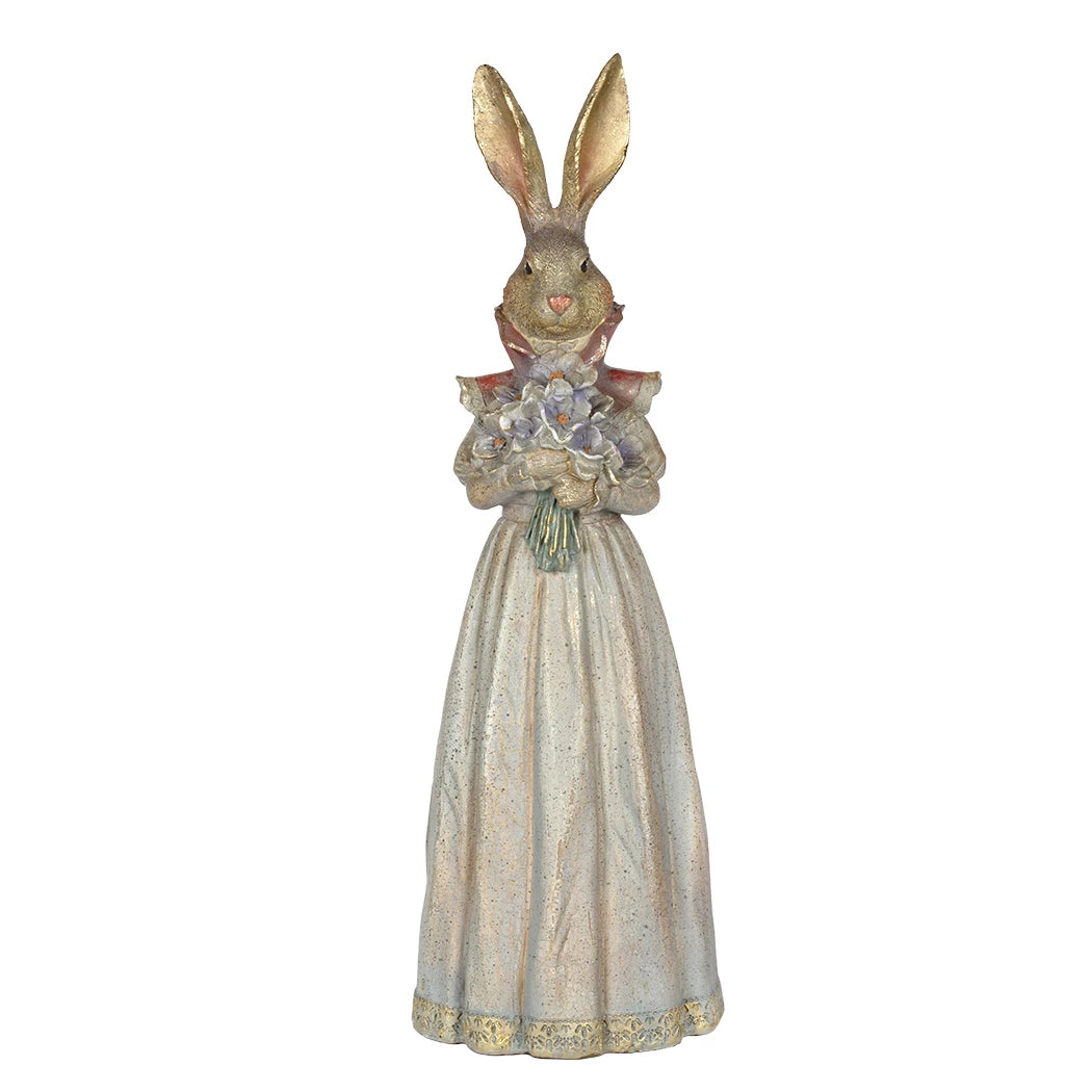 Ornament - Dress &amp; Flowers Hare