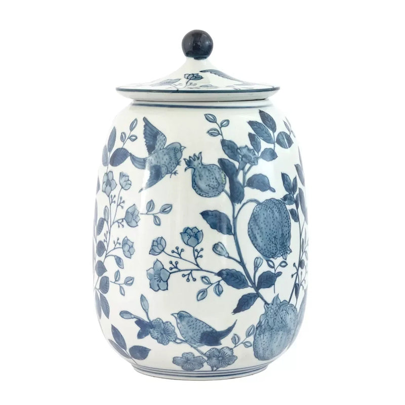 Ginger Jar - Blue & White Pod - Ceramic